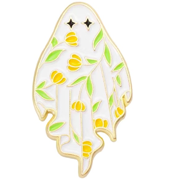 5pc Boo-tiful Ghost Enamel Pin Brooch - Picture 5 of 7